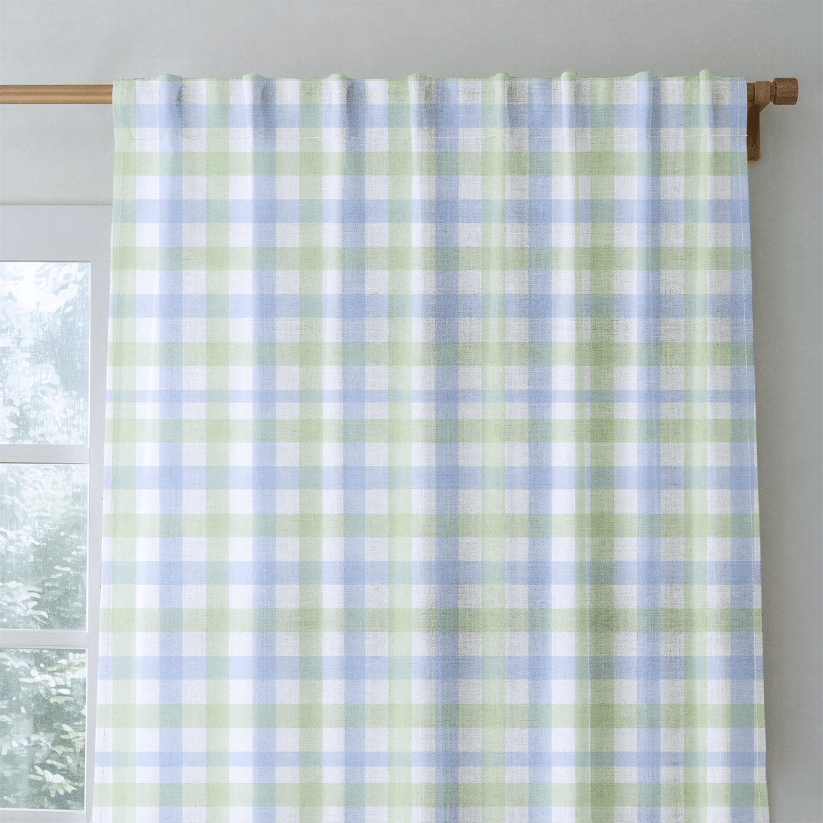 Leaf Me Be Gingham - Drapery - Lemon Park