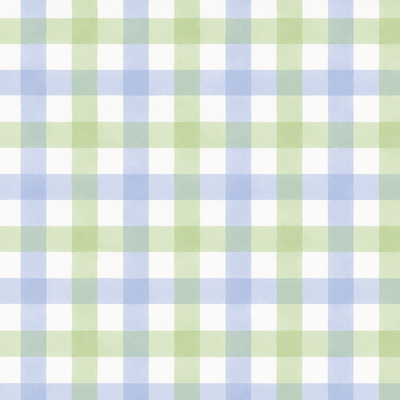 Leaf Me Be Gingham Wallpaper - Lemon Park