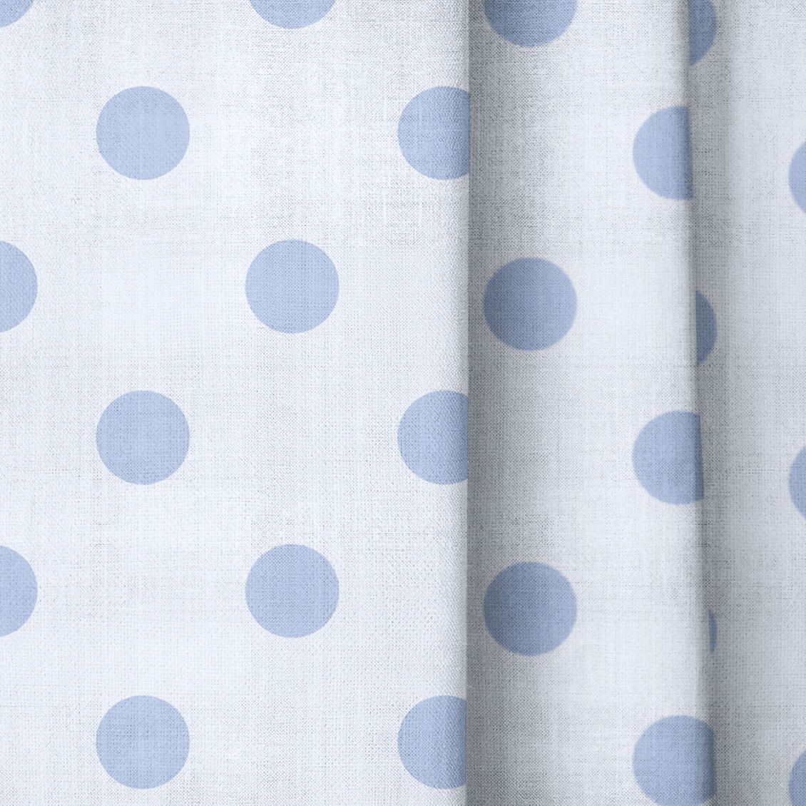 Leaf Me Be Periwinkle Dots - Drapery - Lemon Park