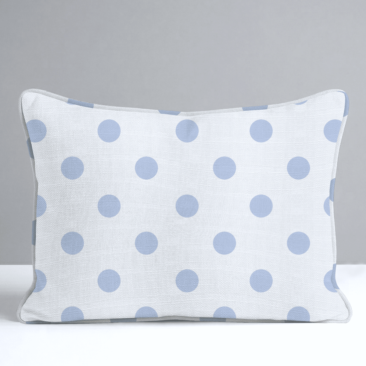 Leaf Me Be Periwinkle Dots Throw Pillow - Lemon Park