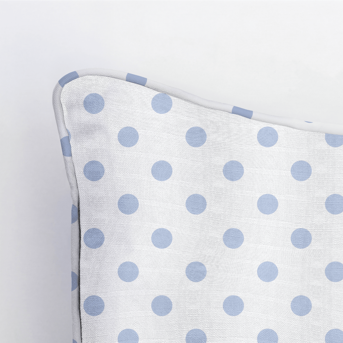 Leaf Me Be Periwinkle Dots Throw Pillow - Lemon Park