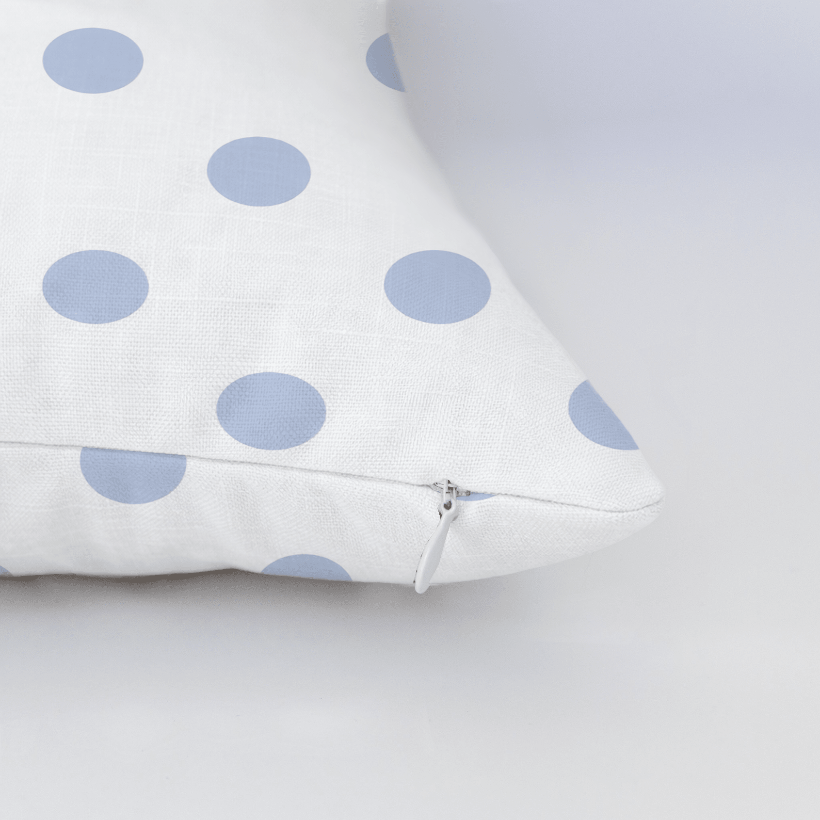 Leaf Me Be Periwinkle Dots Throw Pillow - Lemon Park