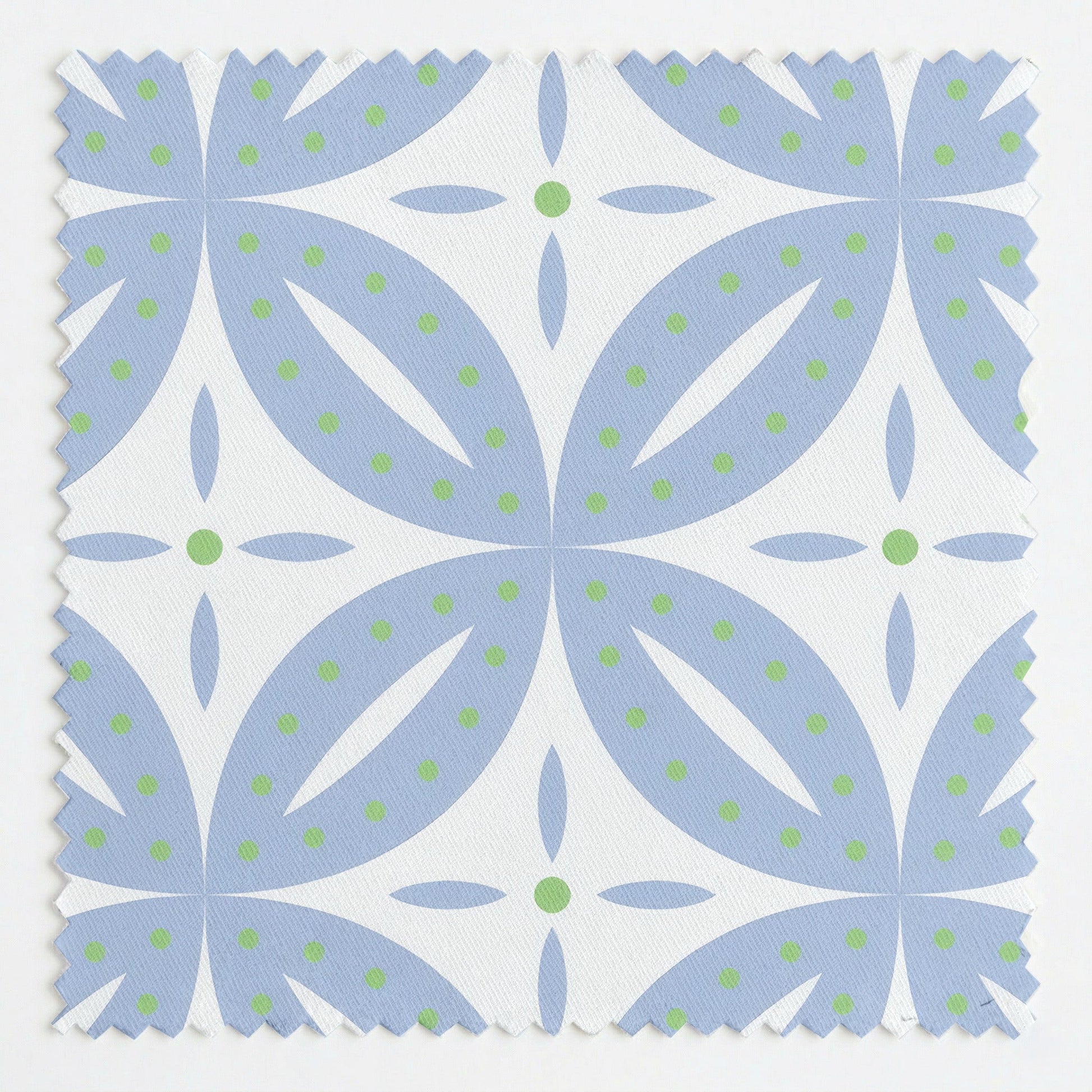 Leaf Me Be Periwinkle Grid - Fabric - Lemon Park