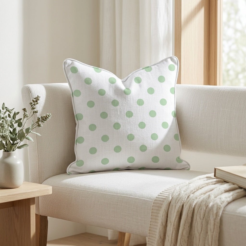 Leaf Me Be Willow Dots Throw Pillow - Lemon Park