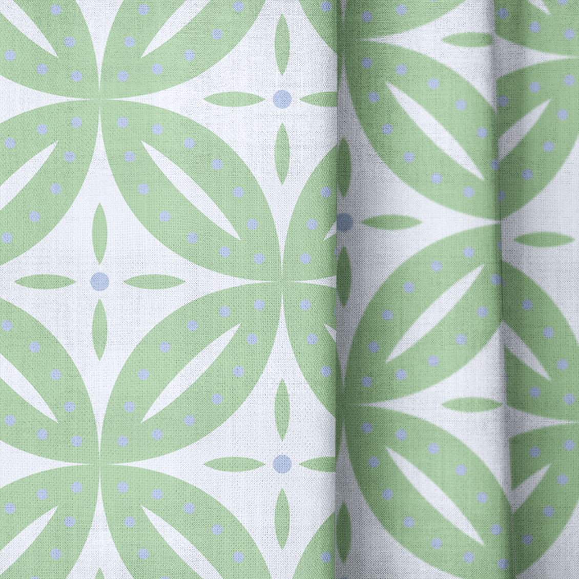 Leaf Me Be Willow Grid - Drapery - Lemon Park