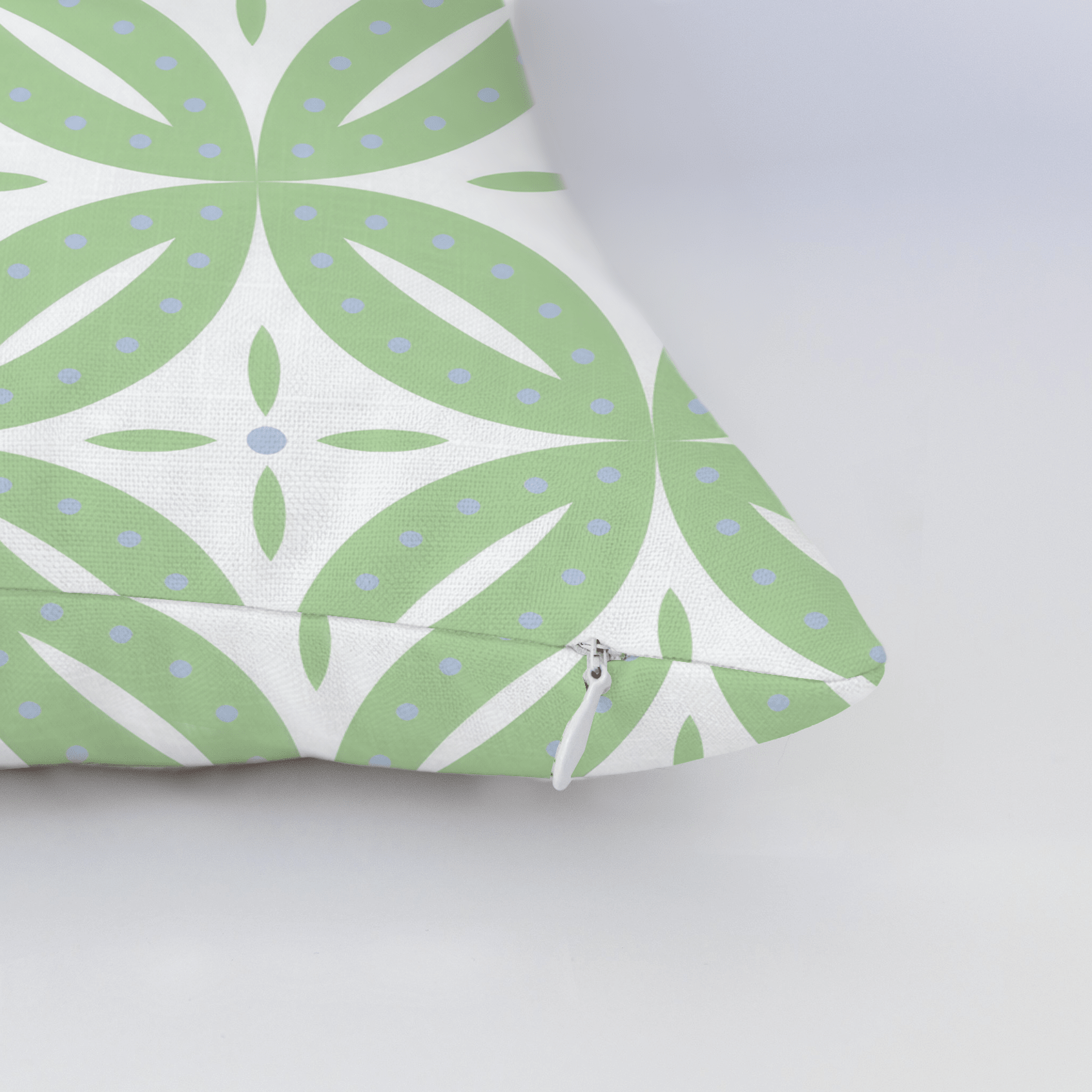 Leaf Me Be Willow Grid Throw Pillow - Lemon Park