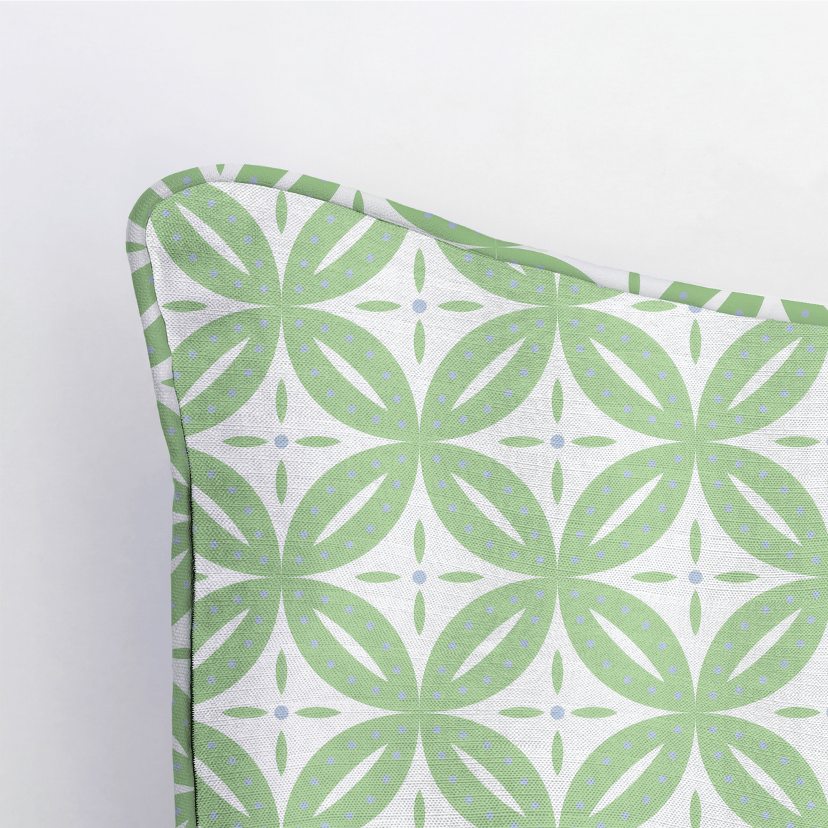 Leaf Me Be Willow Grid Throw Pillow - Lemon Park