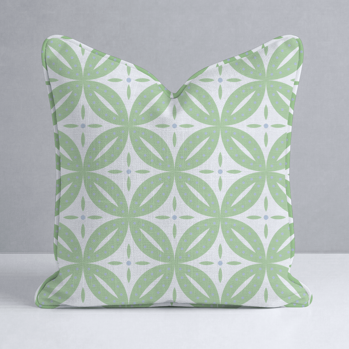 Leaf Me Be Willow Grid Throw Pillow - Lemon Park