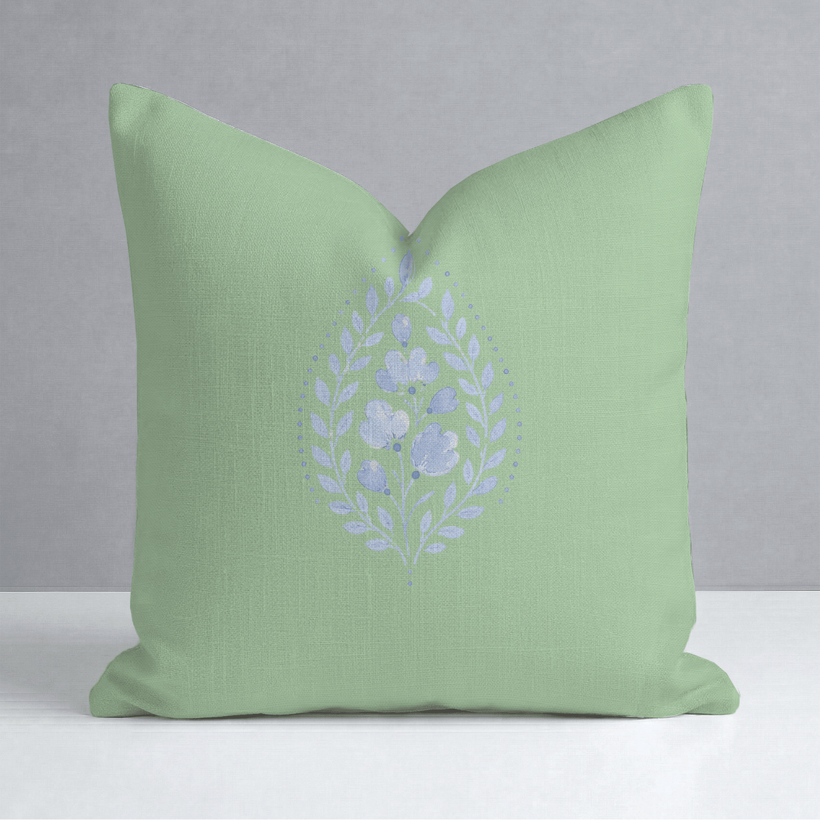 Leaf Me Be Willow Heritage Throw Pillow - Lemon Park