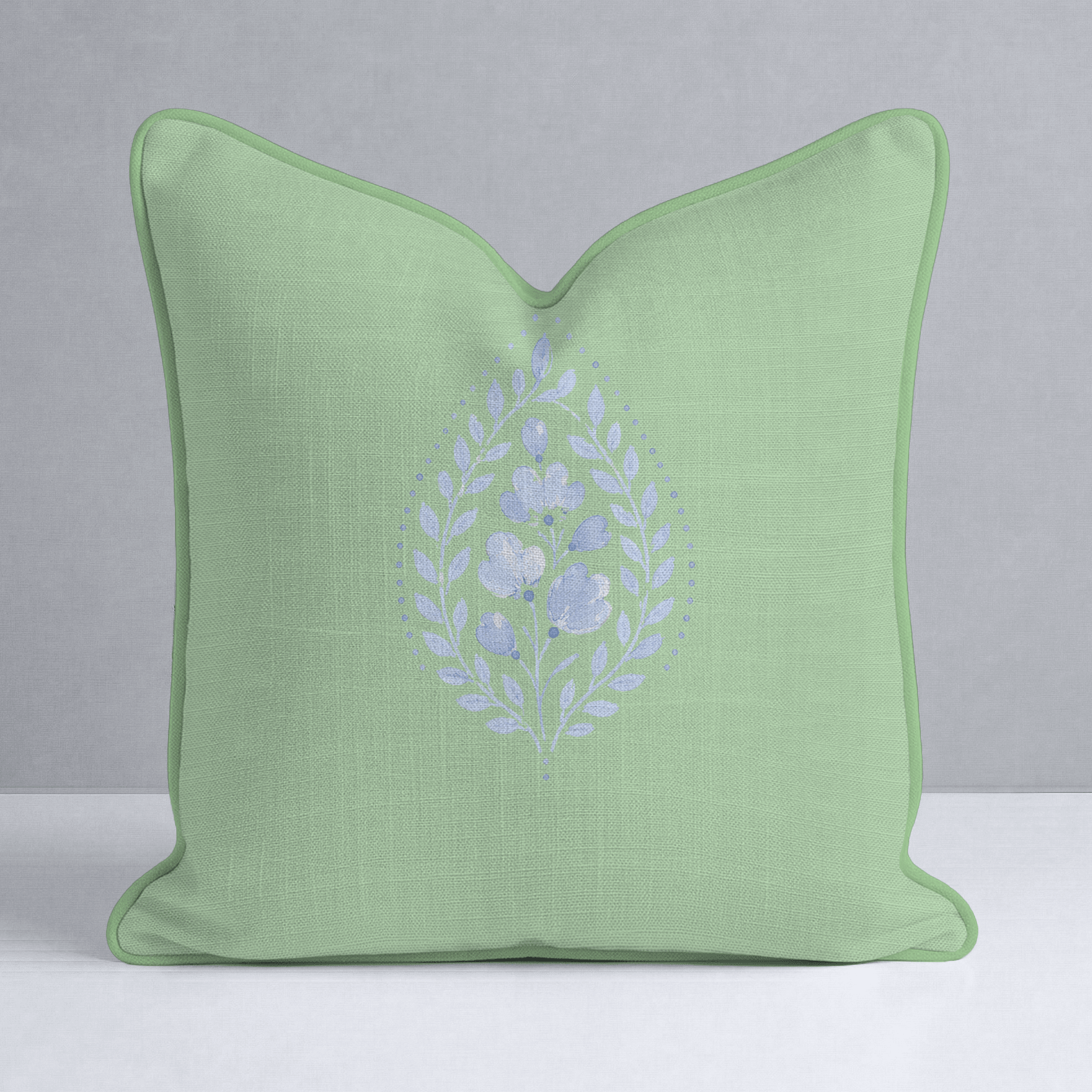 Leaf Me Be Willow Heritage Throw Pillow - Lemon Park