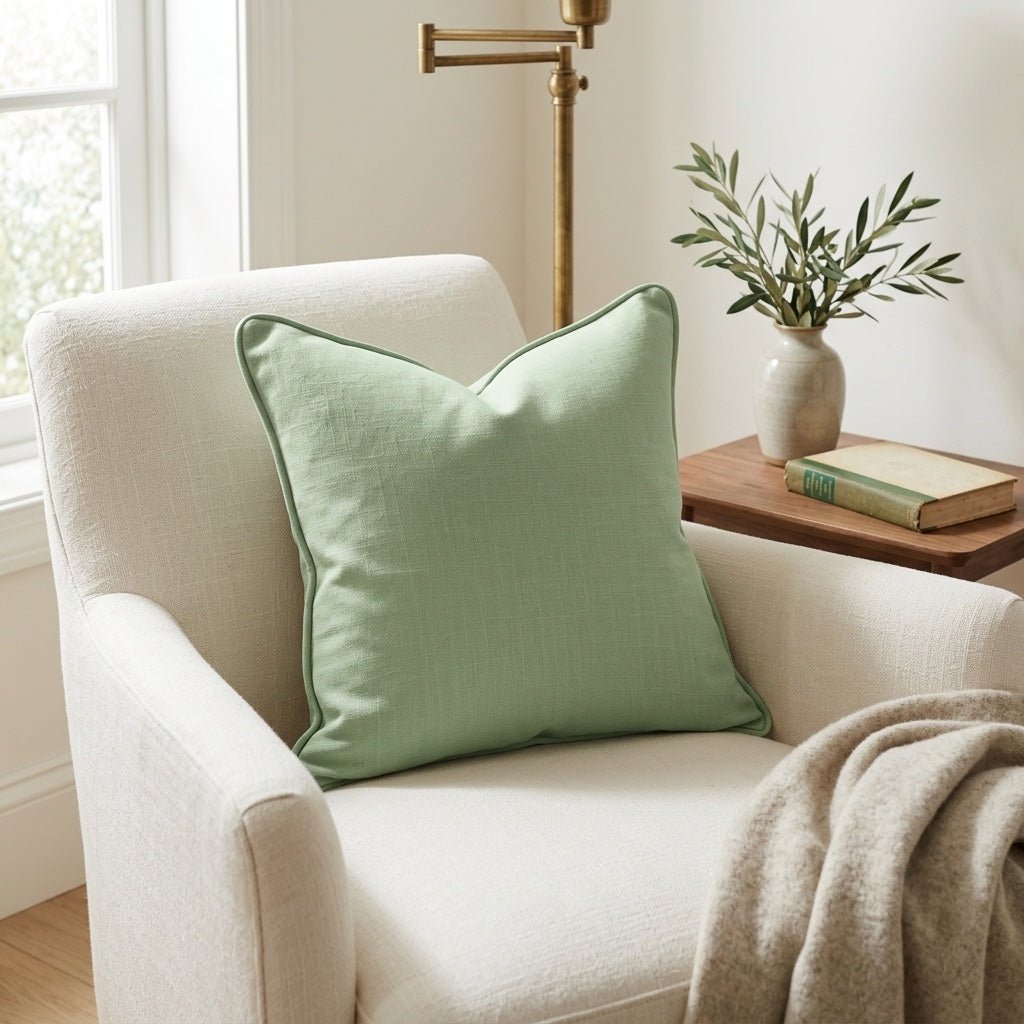 Leaf Me Be Willow Throw Pillow - Lemon Park