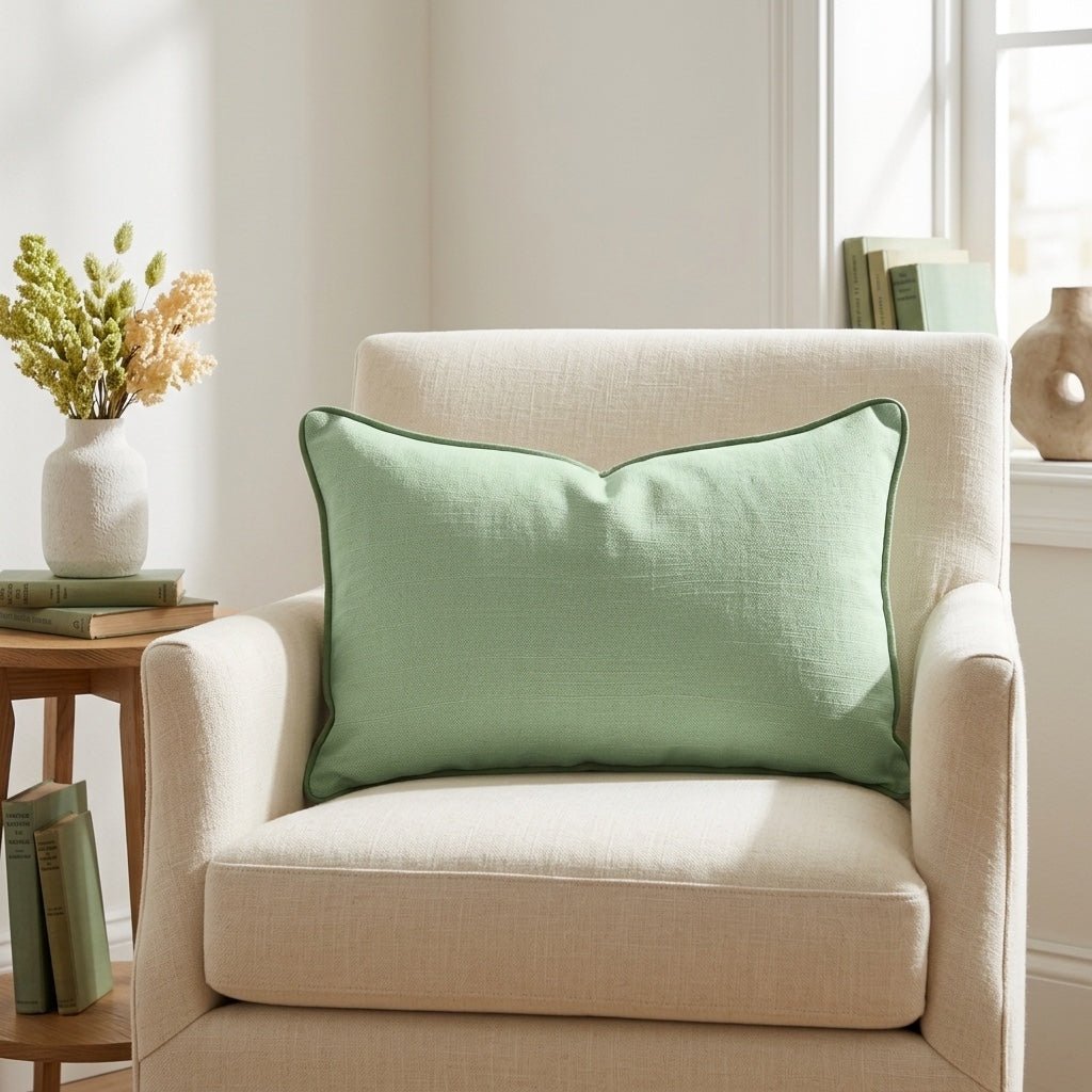 Leaf Me Be Willow Throw Pillow - Lemon Park