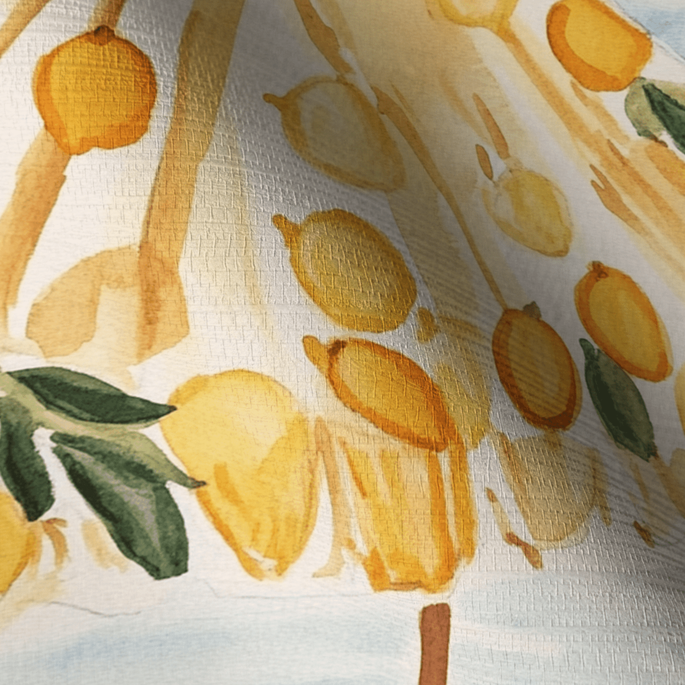 Lemon Grove Faux Grasscloth Wallpaper - Lemon Park
