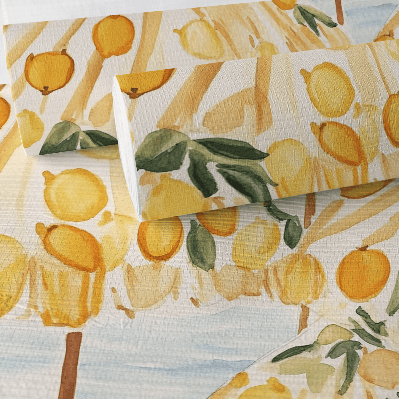 Lemon Grove Faux Grasscloth Wallpaper - Lemon Park