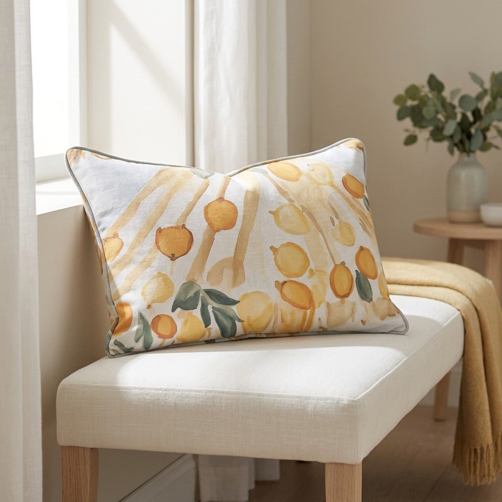 Lemon Grove Throw Pillow - Lemon Park