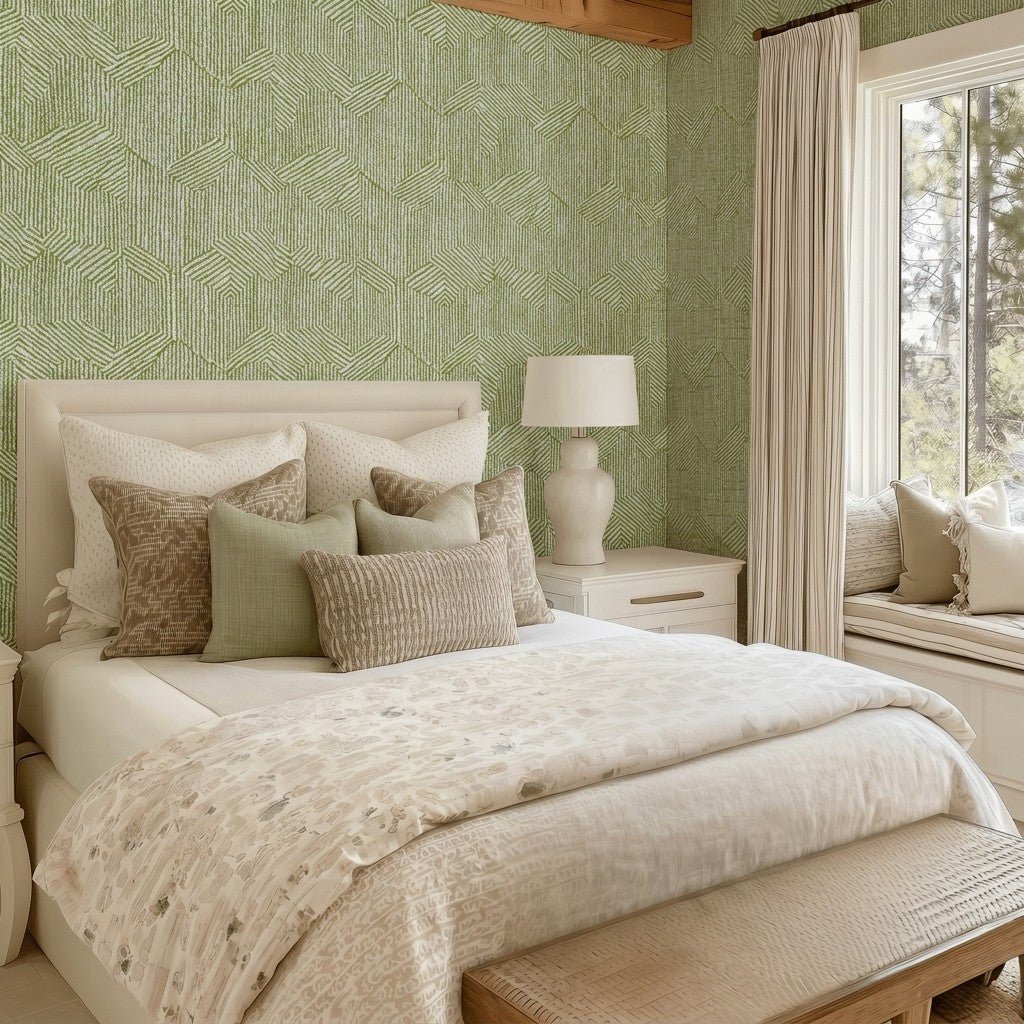 Lemon Park x Kenz Kustomz Cabana Faux Grasscloth Wallpaper - Lemon Park