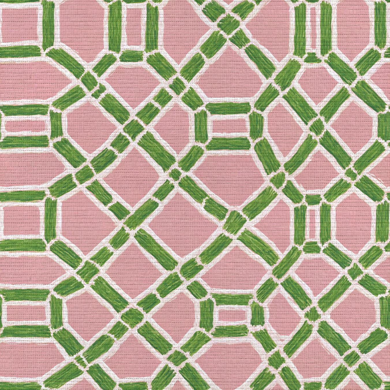 Lemon Park x Kenz Kustomz Palm Canopy Faux Grasscloth Wallpaper