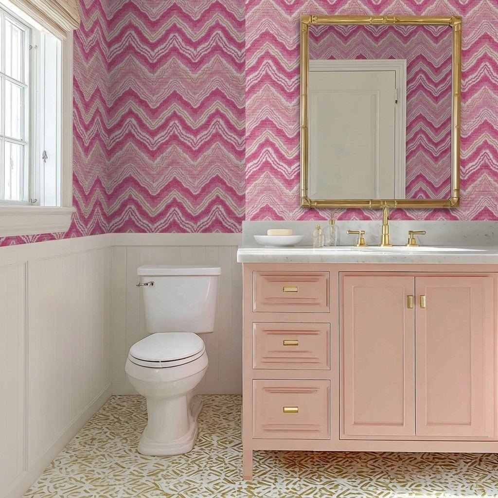 Lemon Park x Kenz Kustomz Pavilion Faux Grasscloth Wallpaper - Lemon Park