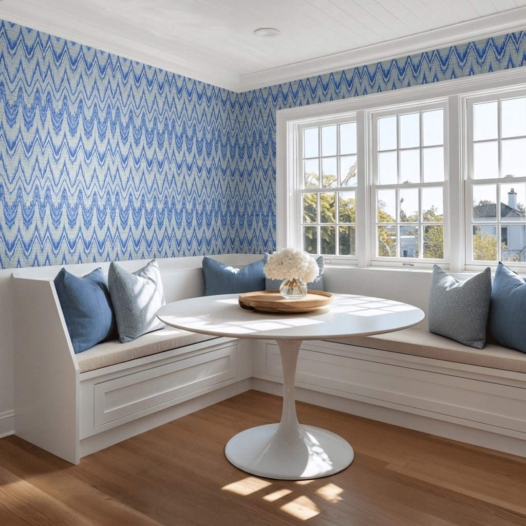 Lemon Park x Kenz Kustomz Riviera Faux Grasscloth Wallpaper - Lemon Park