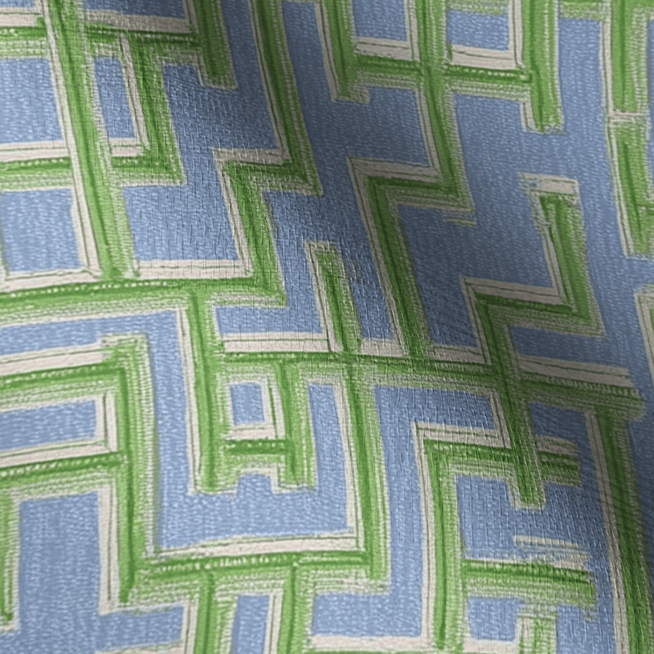Lemon Park x Kenz Kustomz Seaglass Faux Grasscloth Wallpaper - Lemon Park