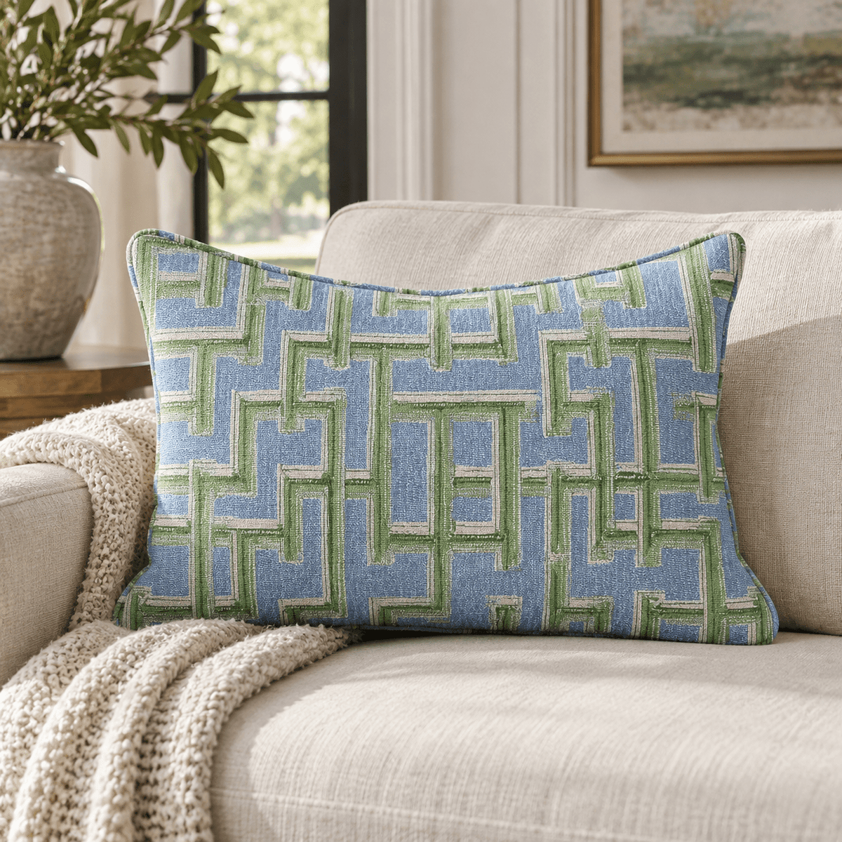 Lemon Park x Kenz Kustomz Seaglass Throw Pillow - Lemon Park