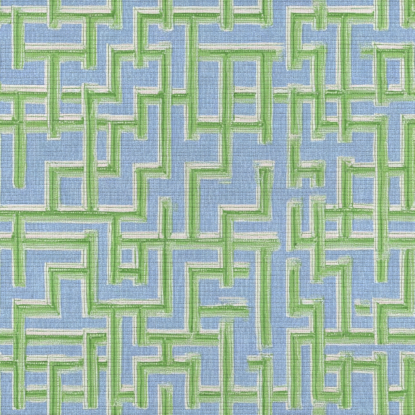 Lemon Park x Kenz Kustomz Seaglass Faux Grasscloth Wallpaper