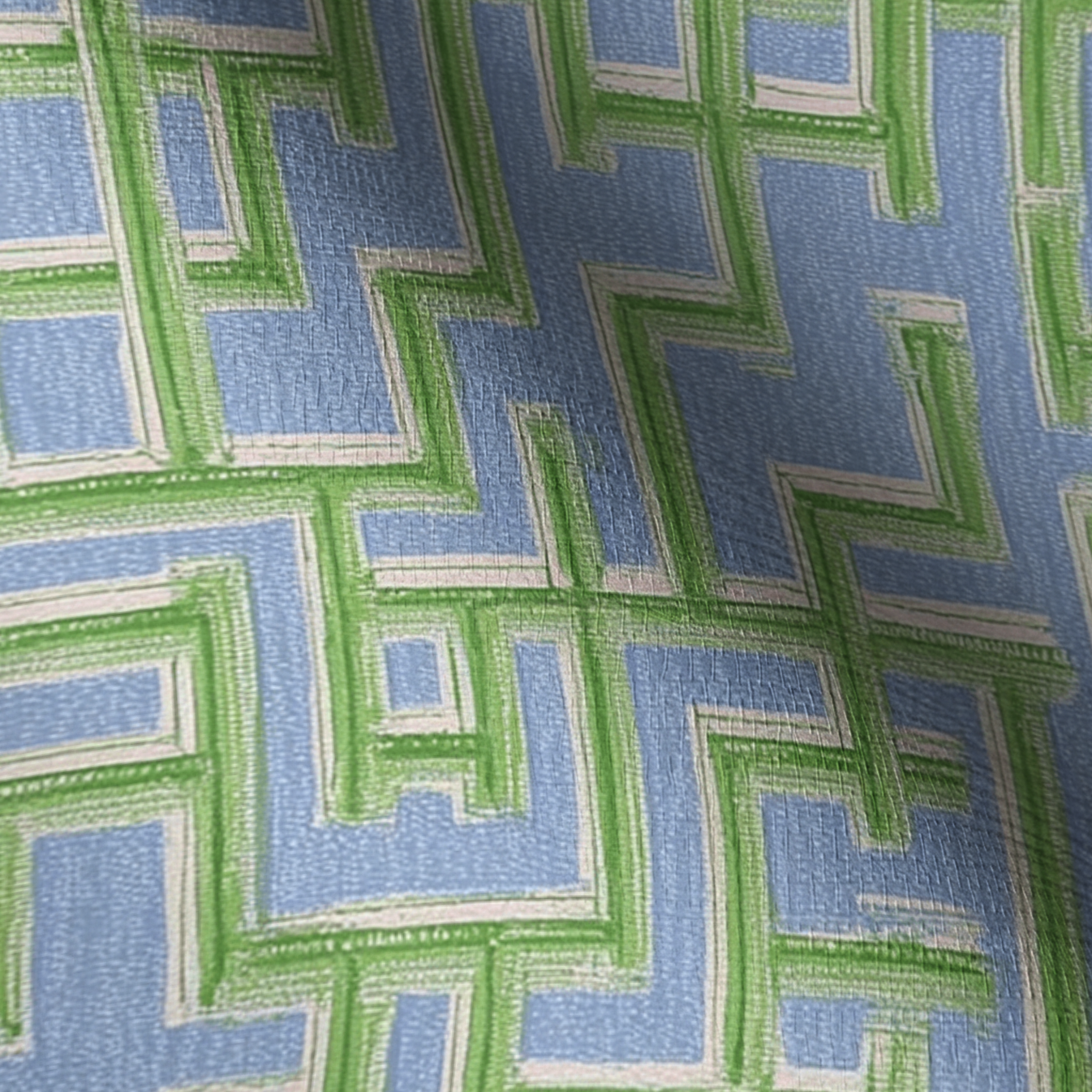Lemon Park x Kenz Kustomz Seaglass Faux Grasscloth Wallpaper