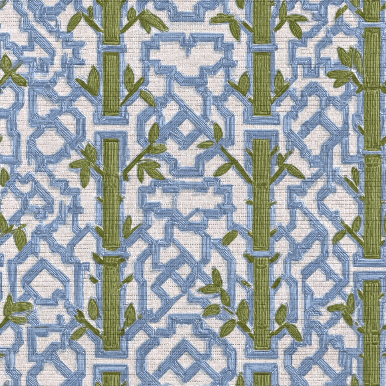 Lemon Park x Kenz Kustomz Terrace Faux Grasscloth Wallpaper - Lemon Park