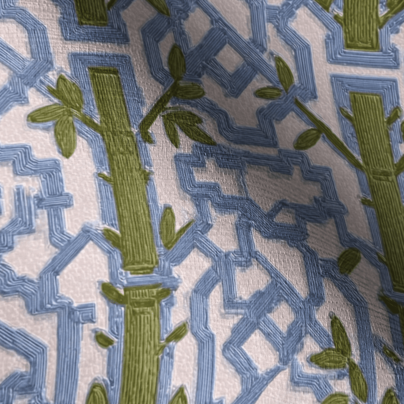 Lemon Park x Kenz Kustomz Terrace Faux Grasscloth Wallpaper - Lemon Park