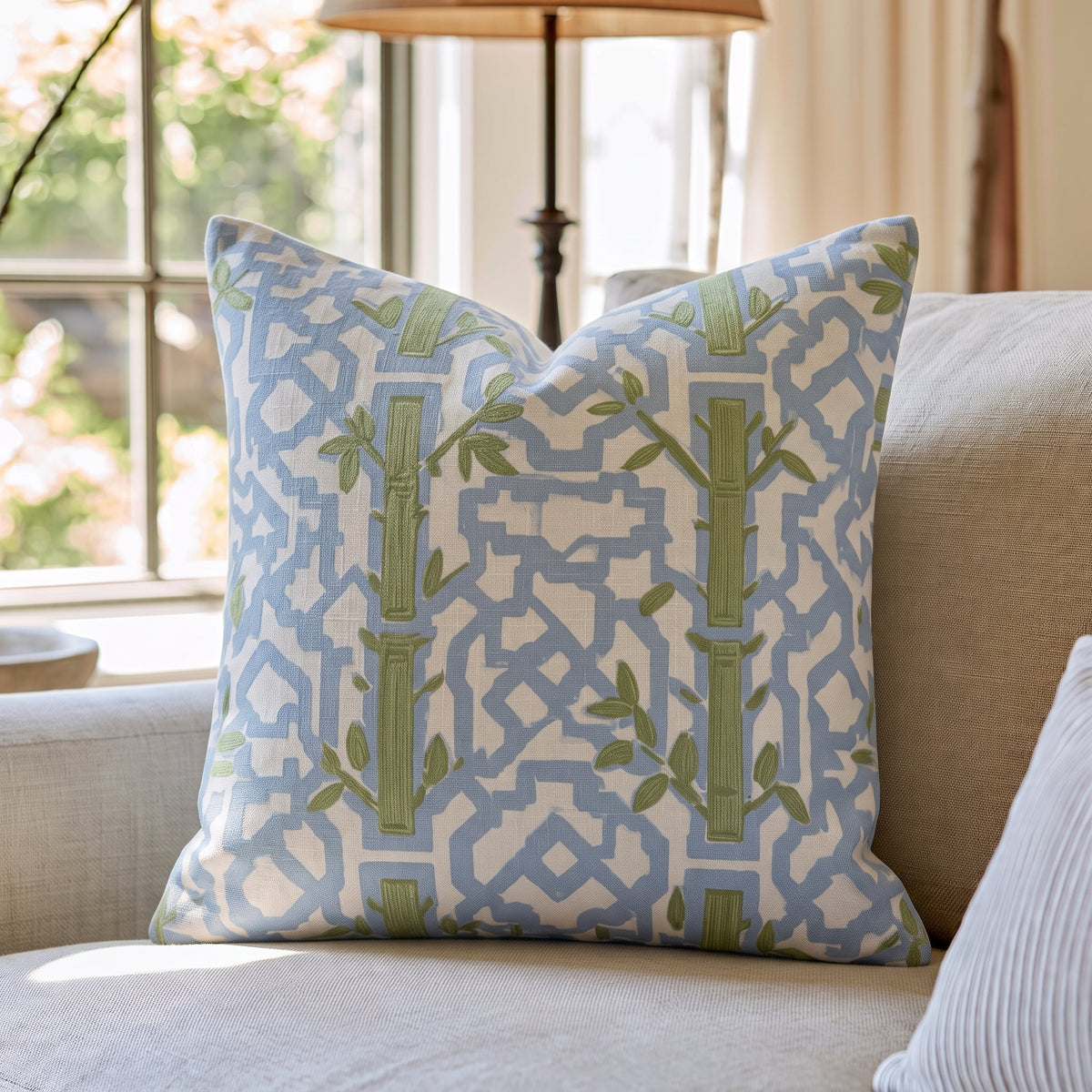 Lemon Park x Kenz Kustomz Terrace Throw Pillow - Lemon Park