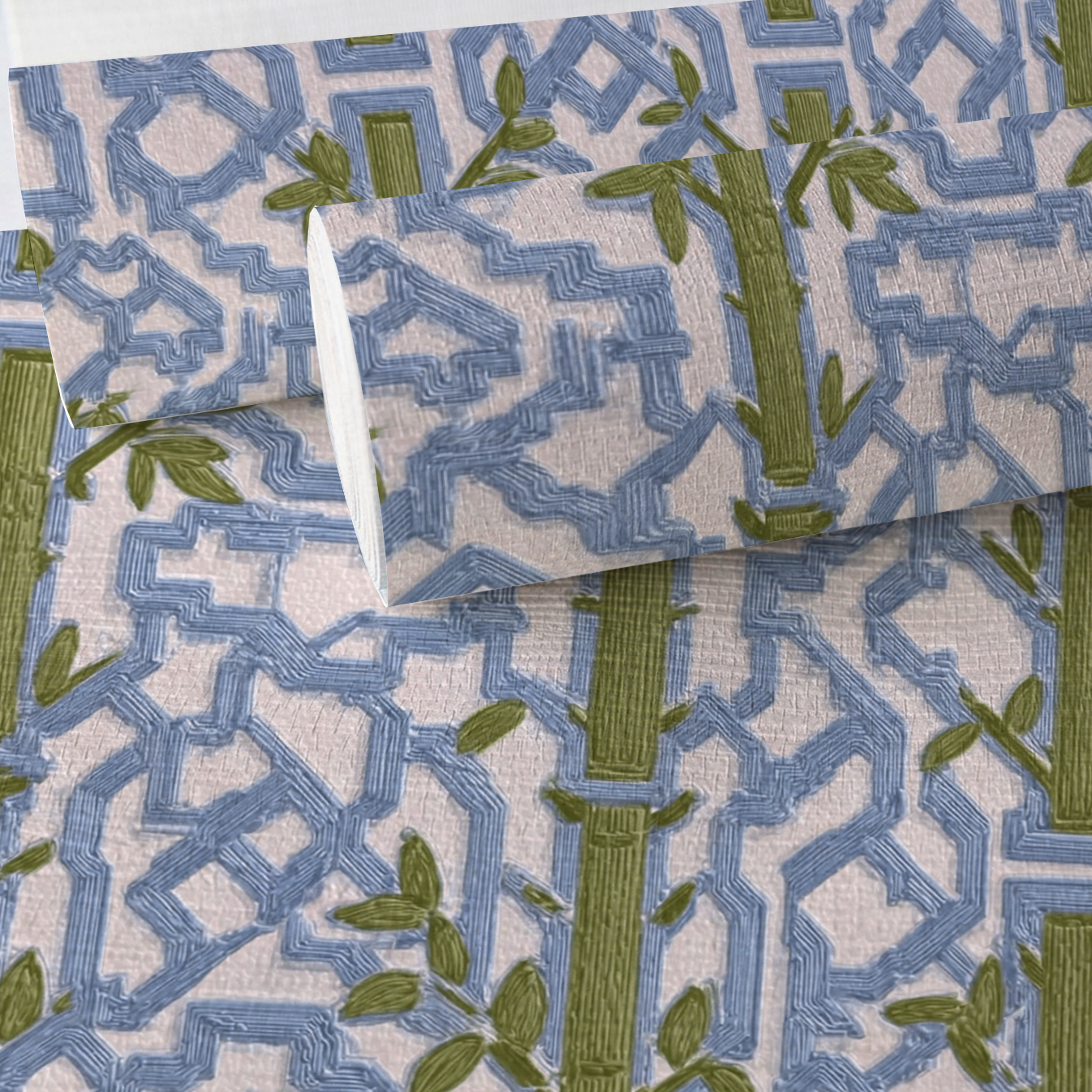 Lemon Park x Kenz Kustomz Terrace Faux Grasscloth Wallpaper