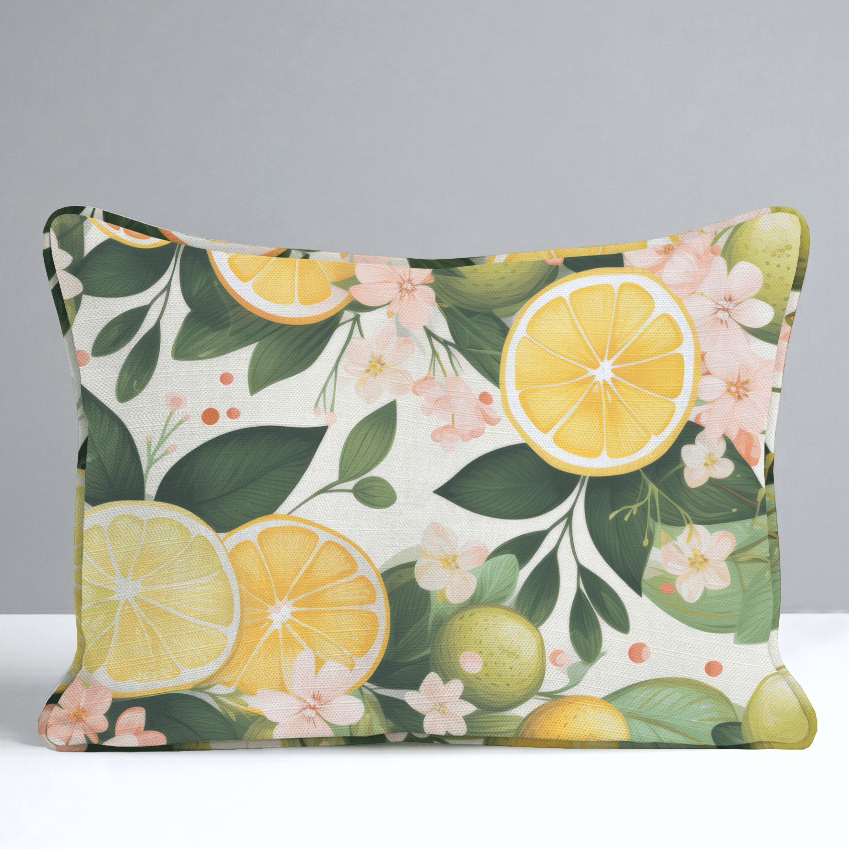 Lemonade Dreamscape Throw Pillow - Lemon Park
