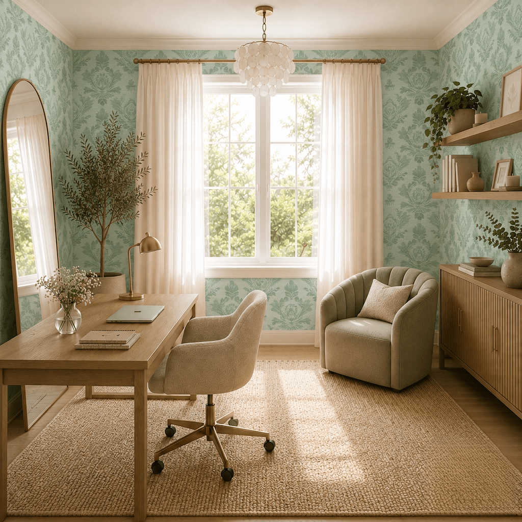 Lennox Faux Grasscloth Wallpaper - Lemon Park