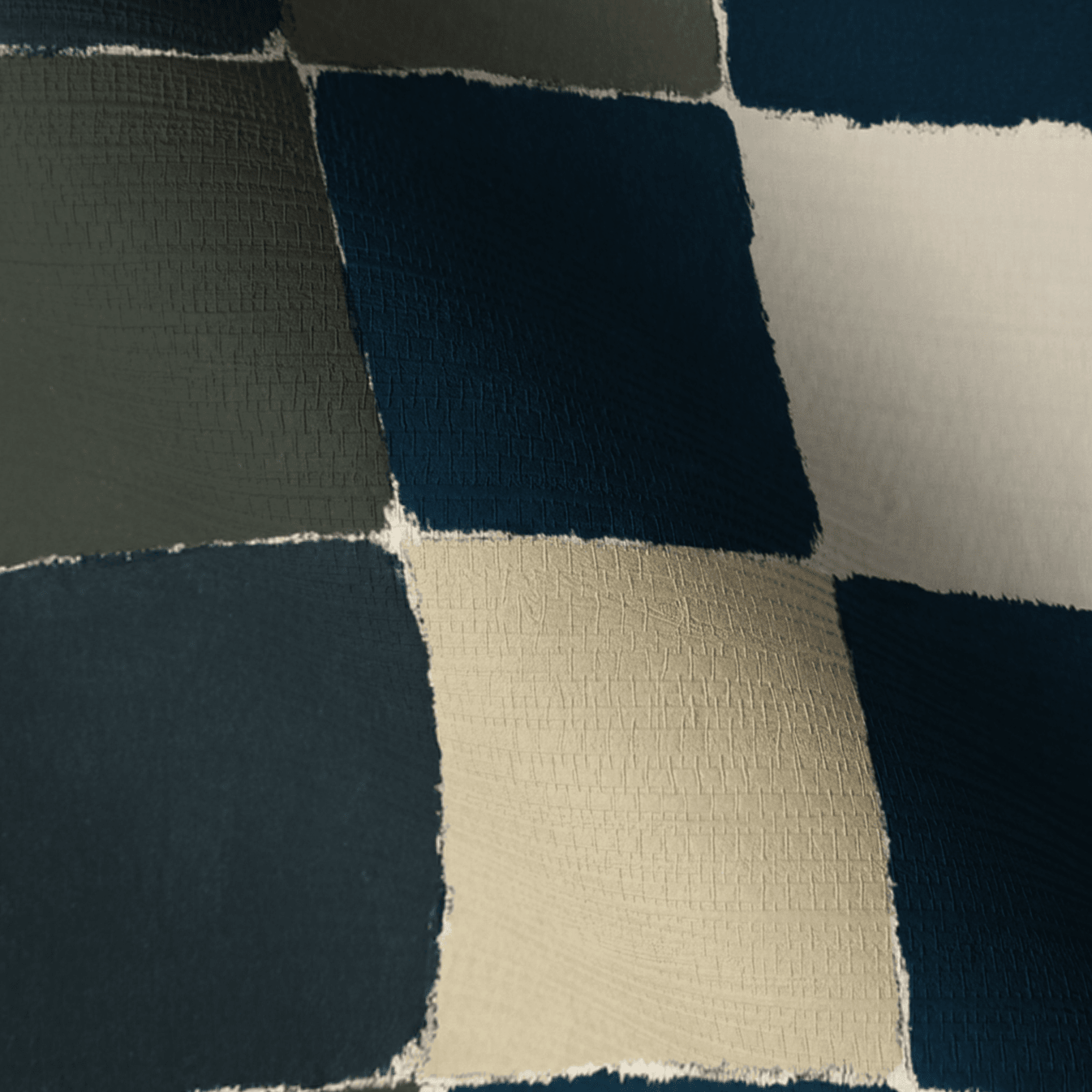 Letterman Check Faux Grasscloth Wallpaper - Lemon Park