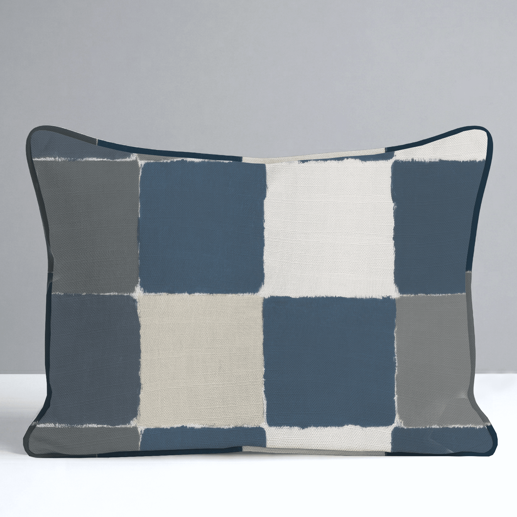Letterman Check Throw Pillow - Lemon Park