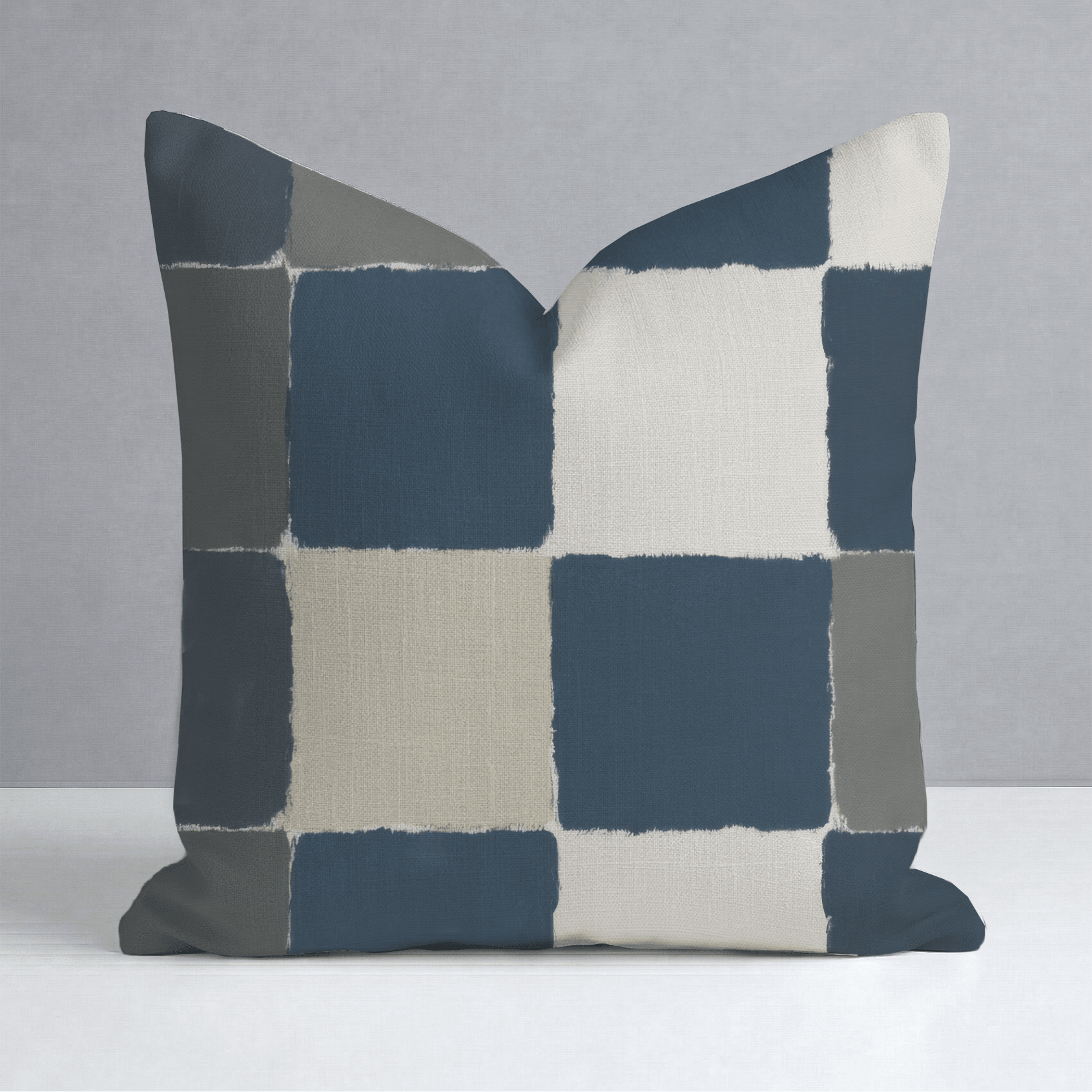 Letterman Check Throw Pillow - Lemon Park
