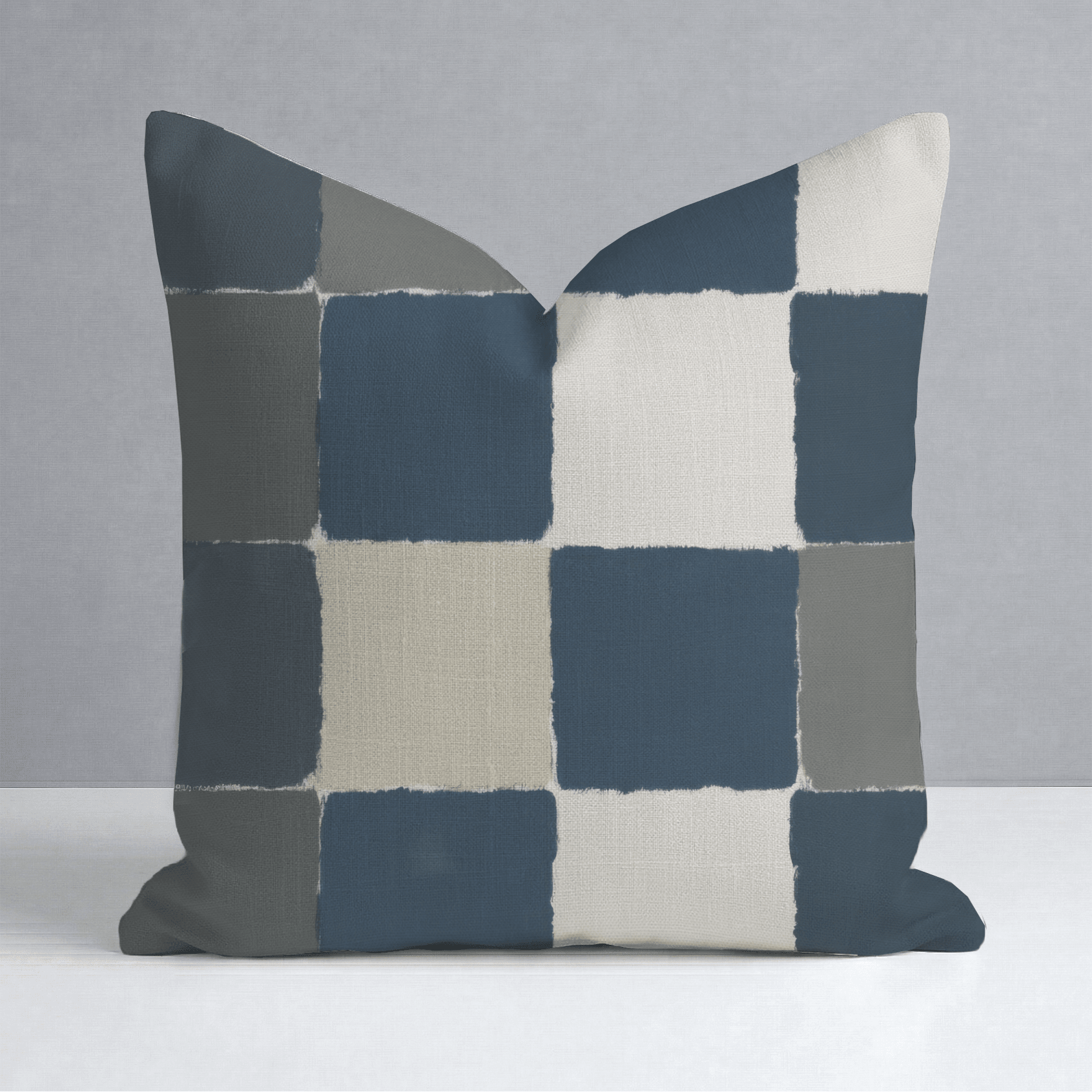 Letterman Check Throw Pillow - Lemon Park
