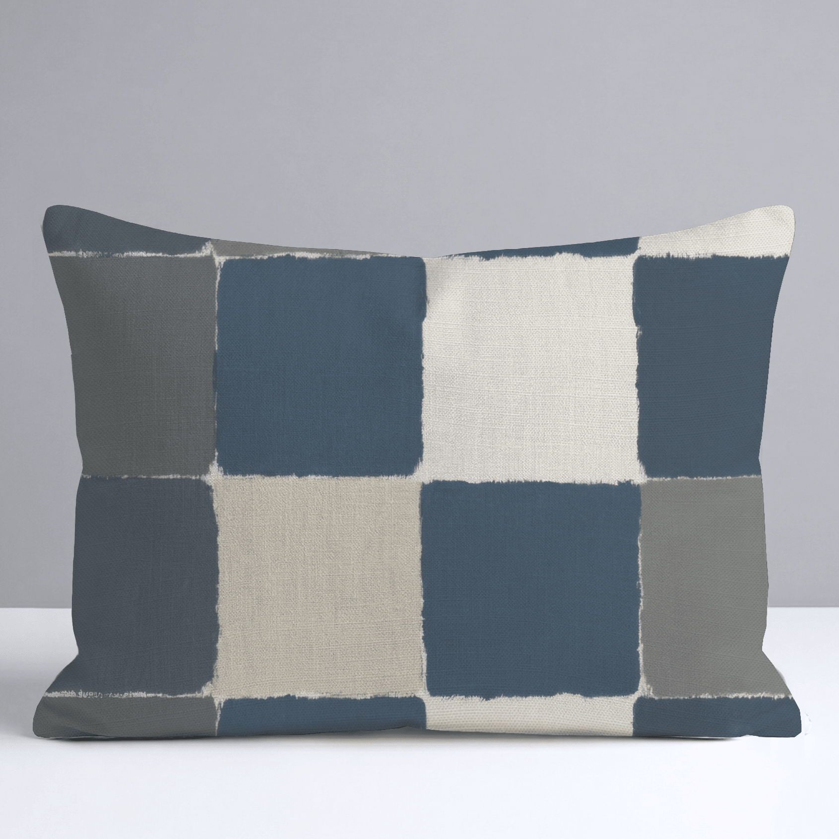 Letterman Check Throw Pillow - Lemon Park