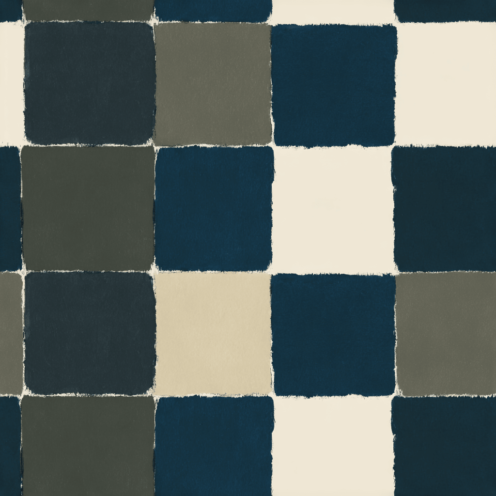 Letterman Check Wallpaper - Lemon Park