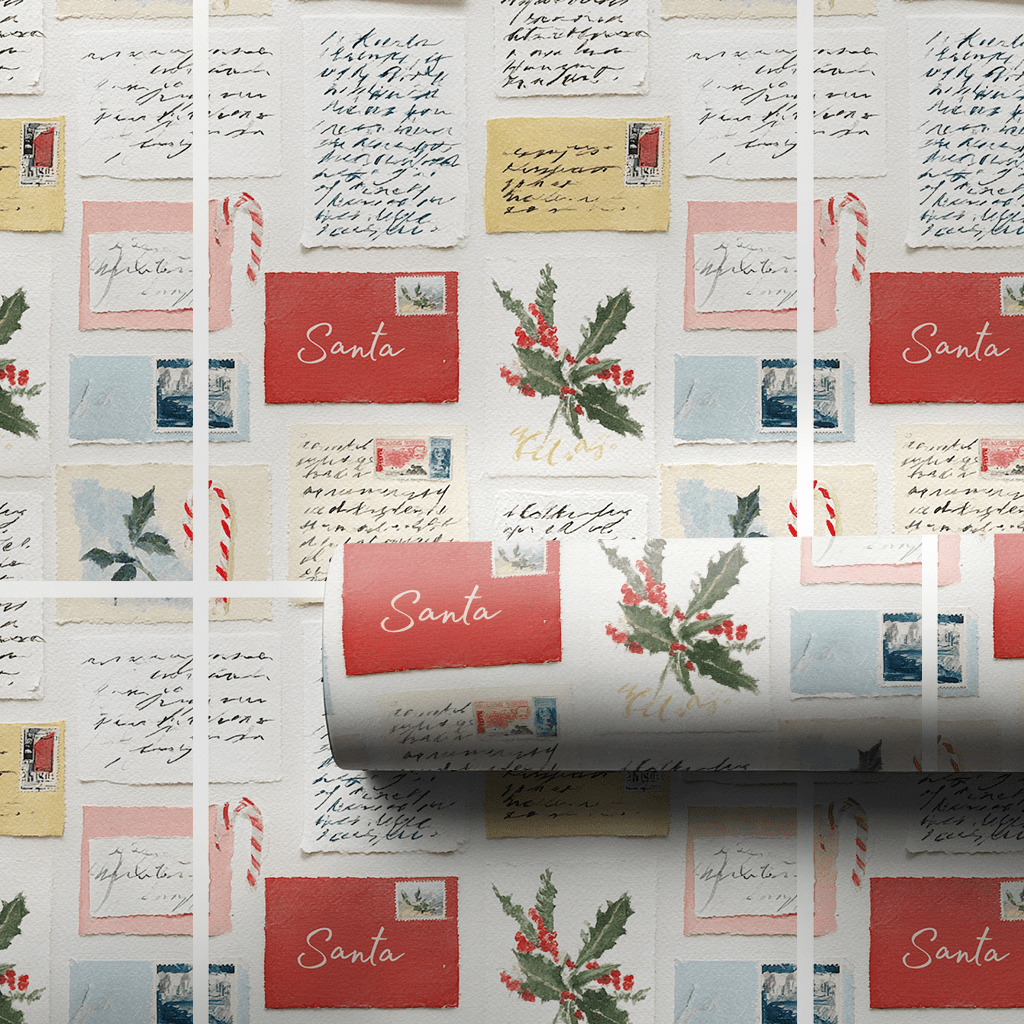 Letters to Claus - Wrapping Paper - Lemon Park
