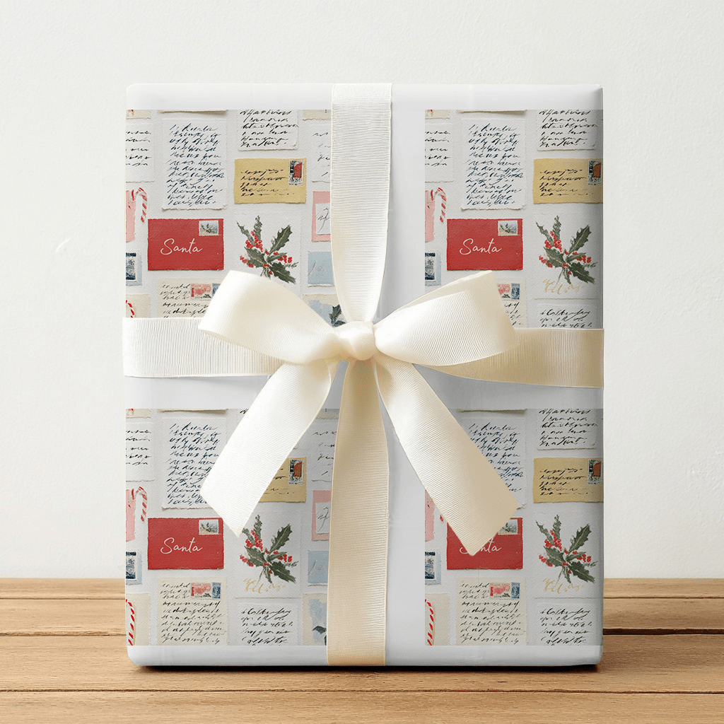 Letters to Claus - Wrapping Paper - Lemon Park