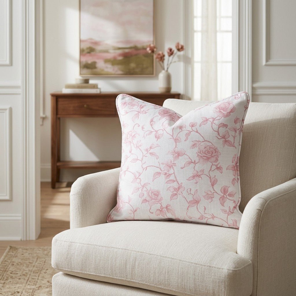 Lila Rose Throw Pillow - Lemon Park