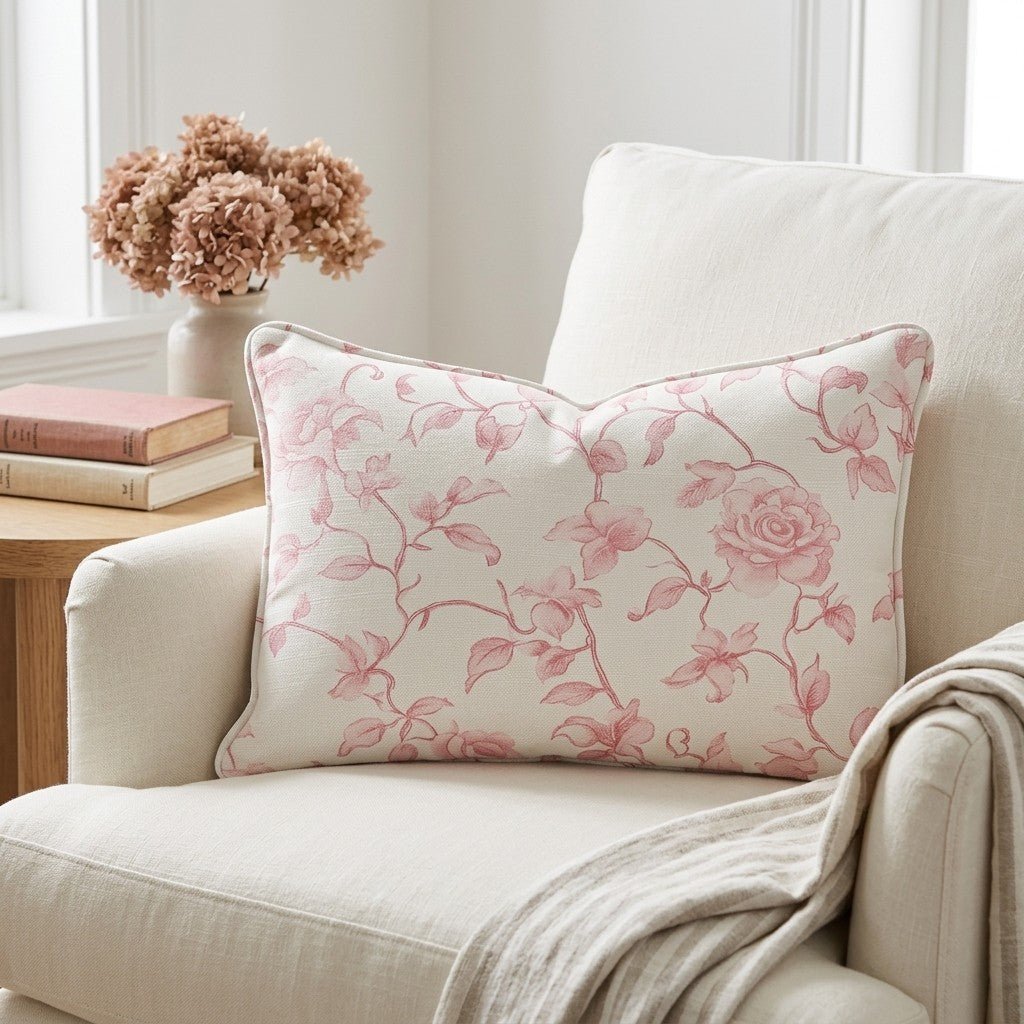 Lila Rose Throw Pillow - Lemon Park