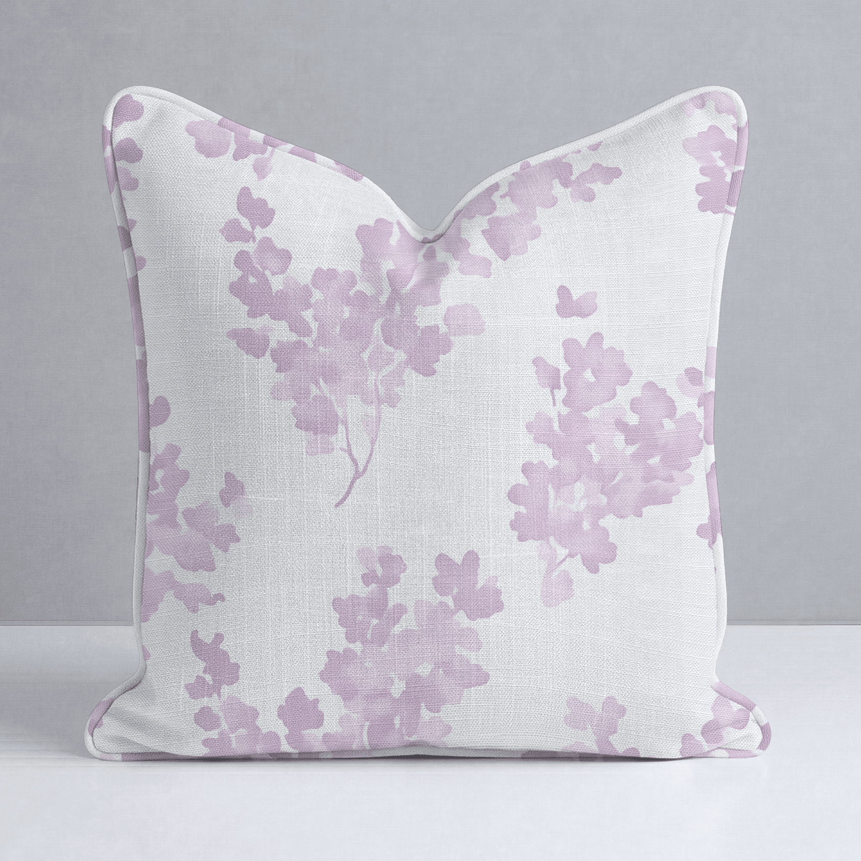 Lilac Stems Throw Pillow - Lemon Park