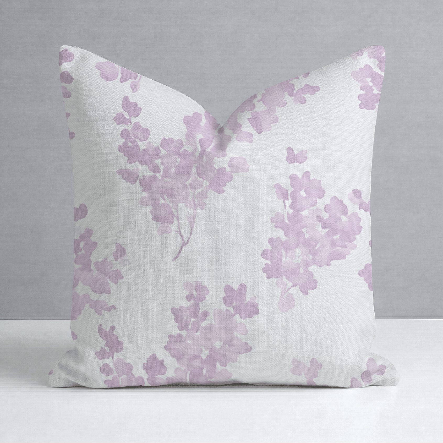 Lilac Stems Throw Pillow - Lemon Park
