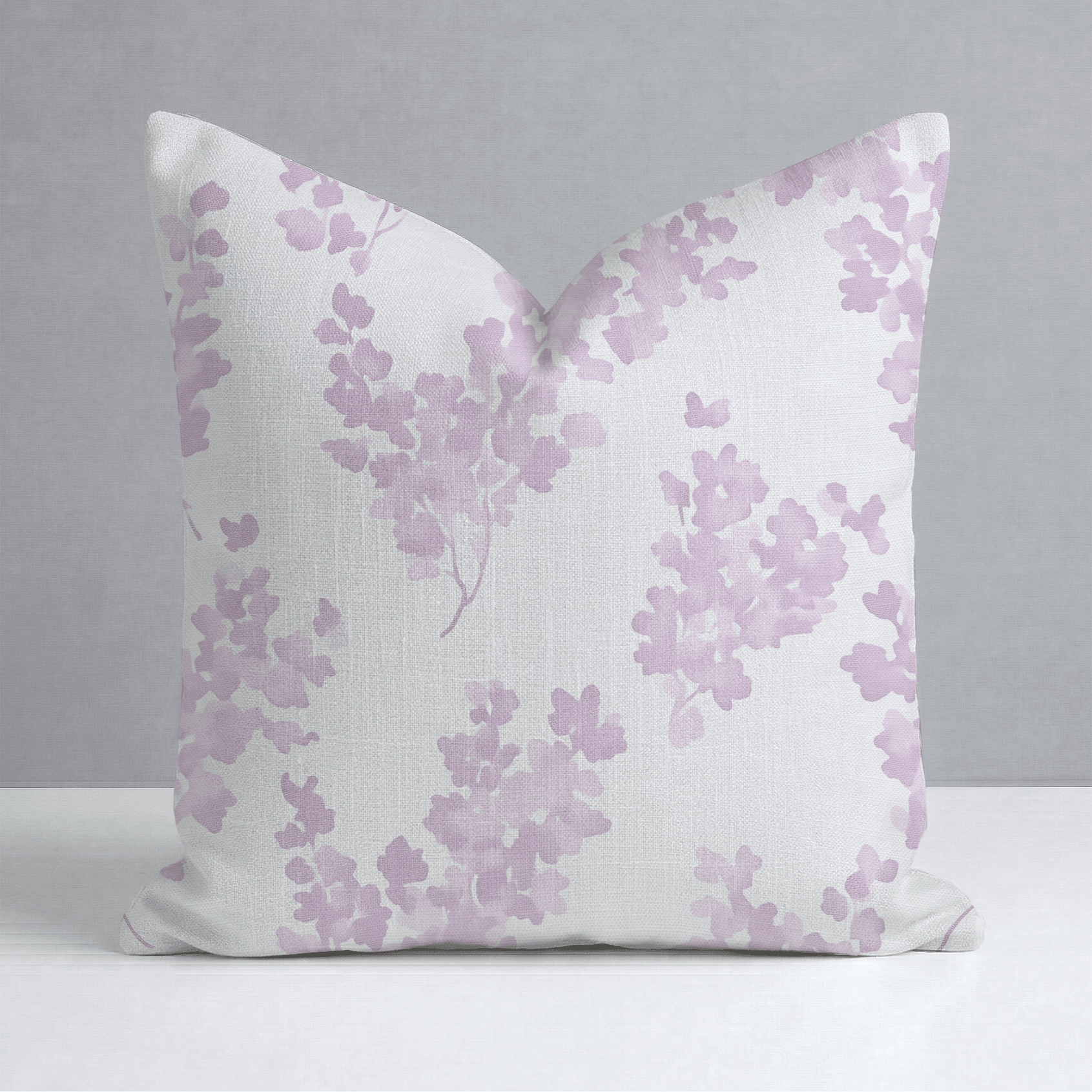 Lilac Stems Throw Pillow - Lemon Park