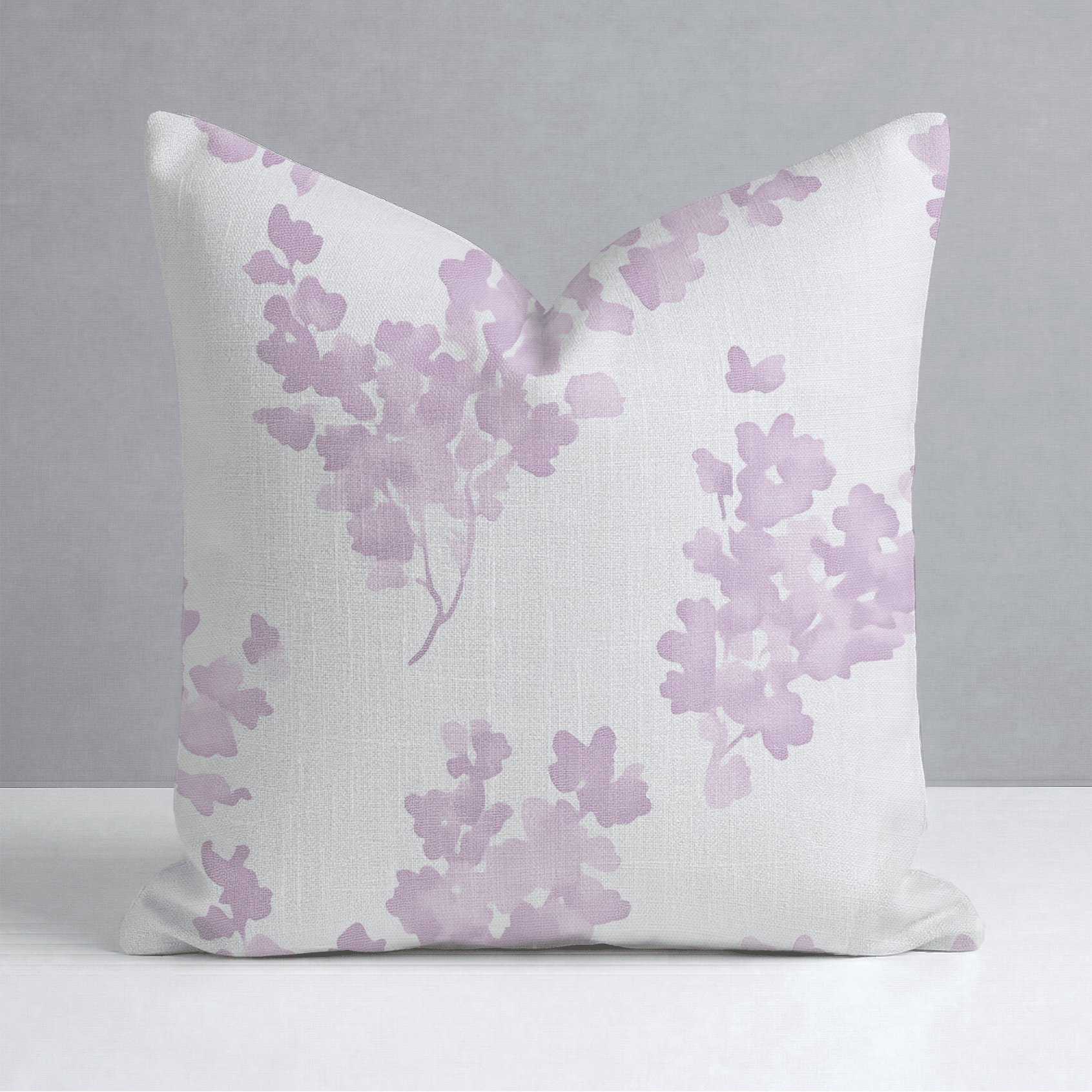 Lilac Stems Throw Pillow - Lemon Park