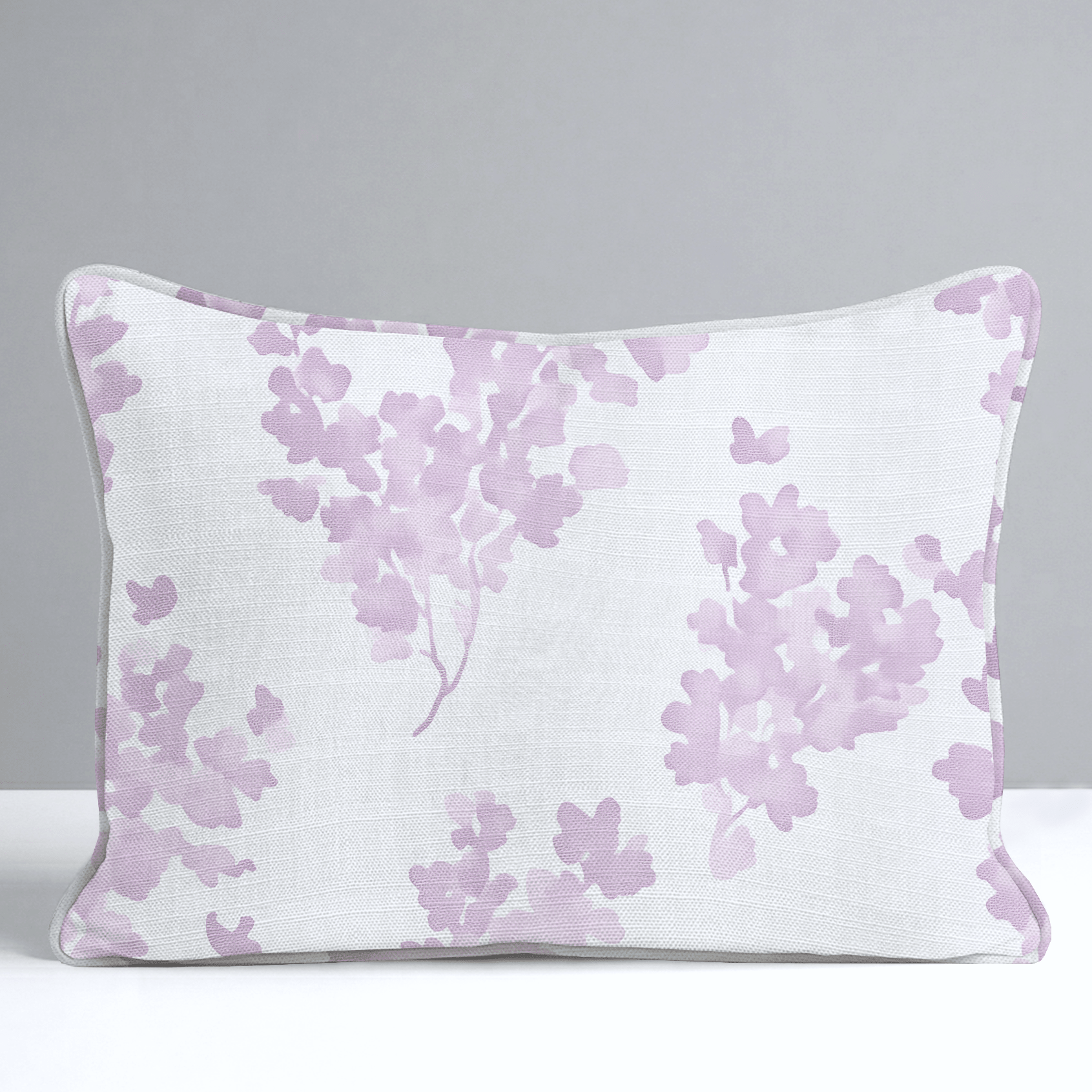 Lilac Stems Throw Pillow - Lemon Park