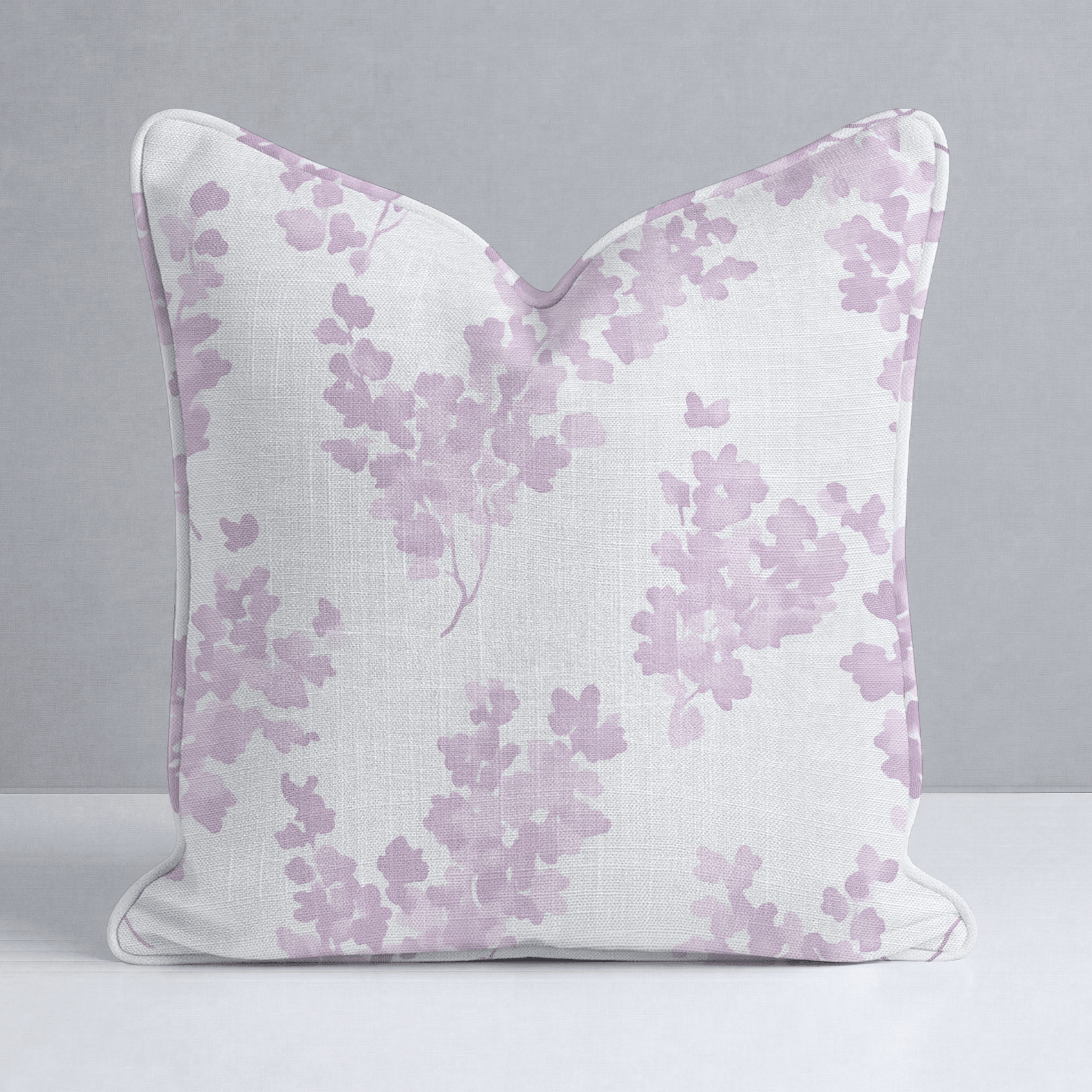Lilac Stems Throw Pillow - Lemon Park