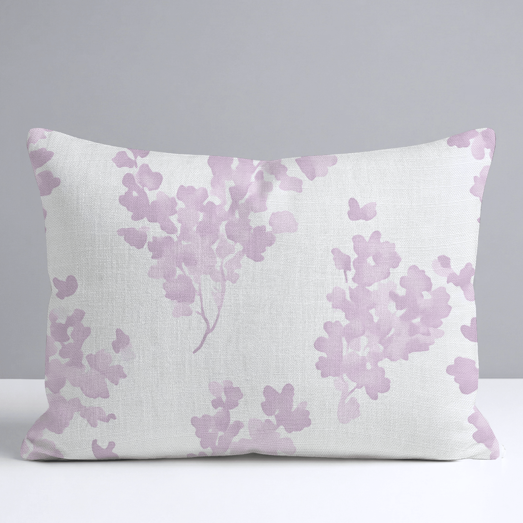 Lilac Stems Throw Pillow - Lemon Park